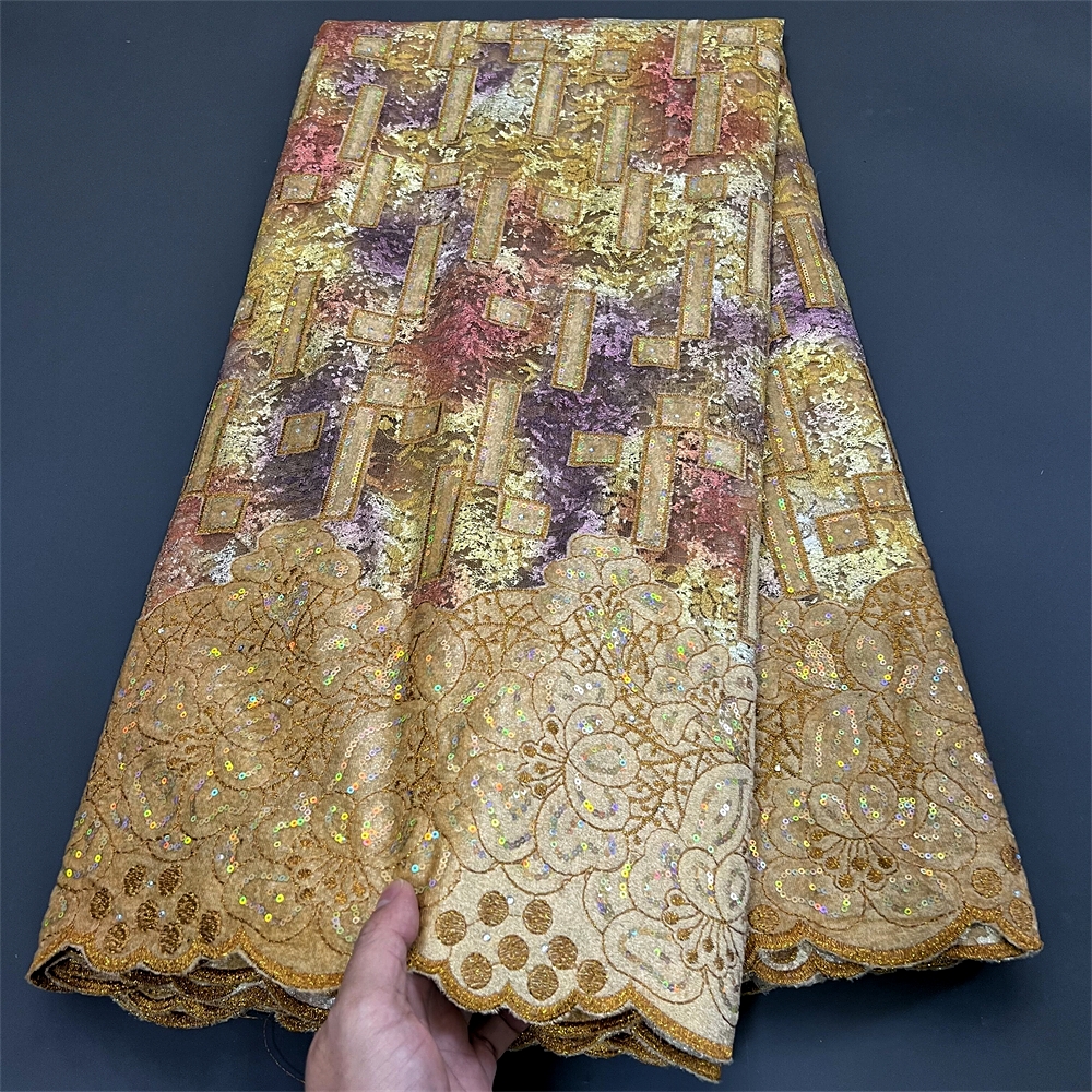 African Nigerian Tulle Lace Fa – обзор и цена Velvet Fabric Embroidery
