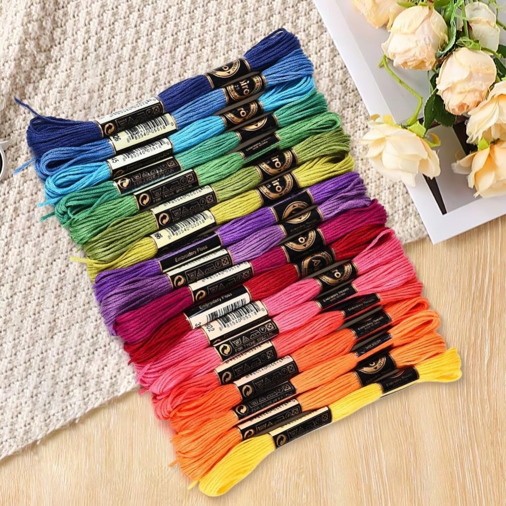 18 Skeins 157.5 Yards Colorful – обзор и цена Embroidery Bracelet