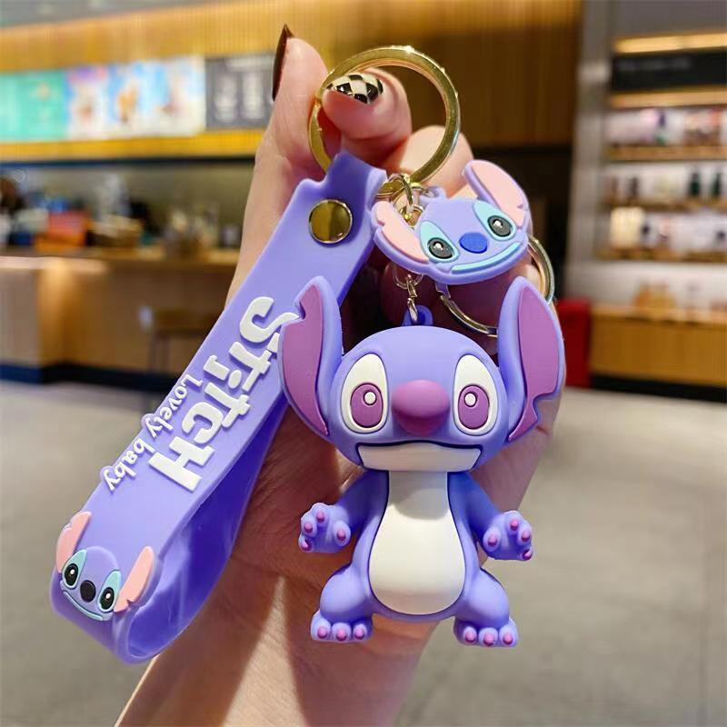 New Anime Stitch Toys Keychain – обзор и цена Embroidery Keychain