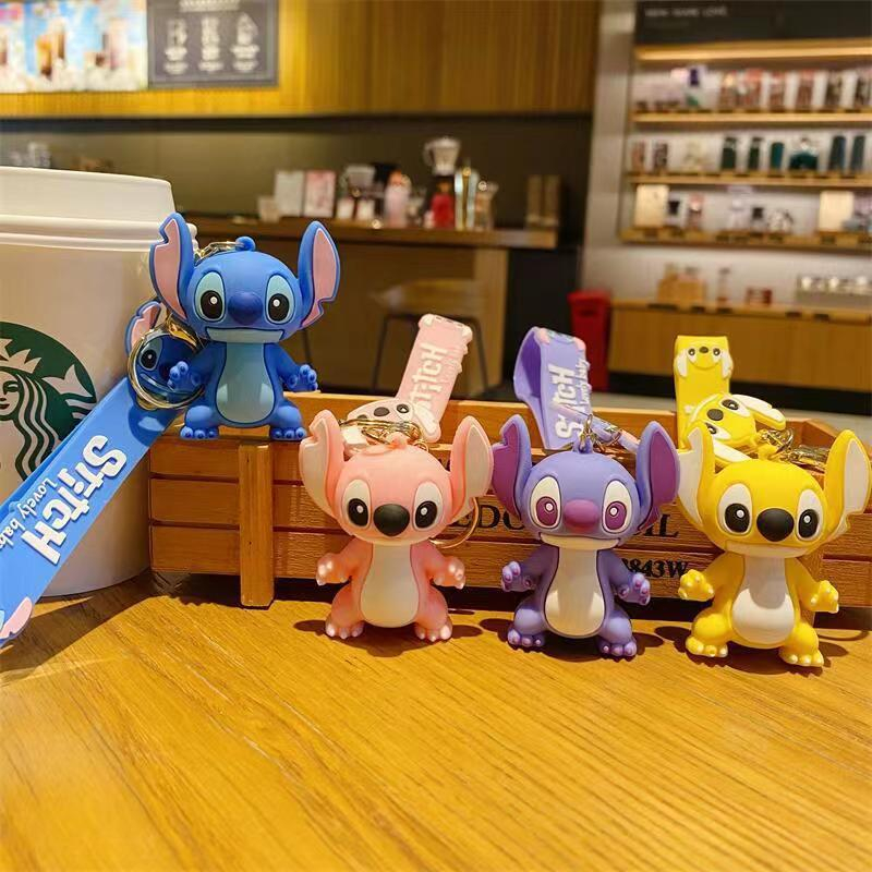 New Anime Stitch Toys Keychain – обзор и цена Embroidery Keychain