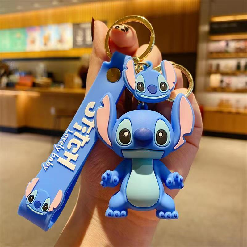 New Anime Stitch Toys Keychain – обзор и цена Embroidery Keychain