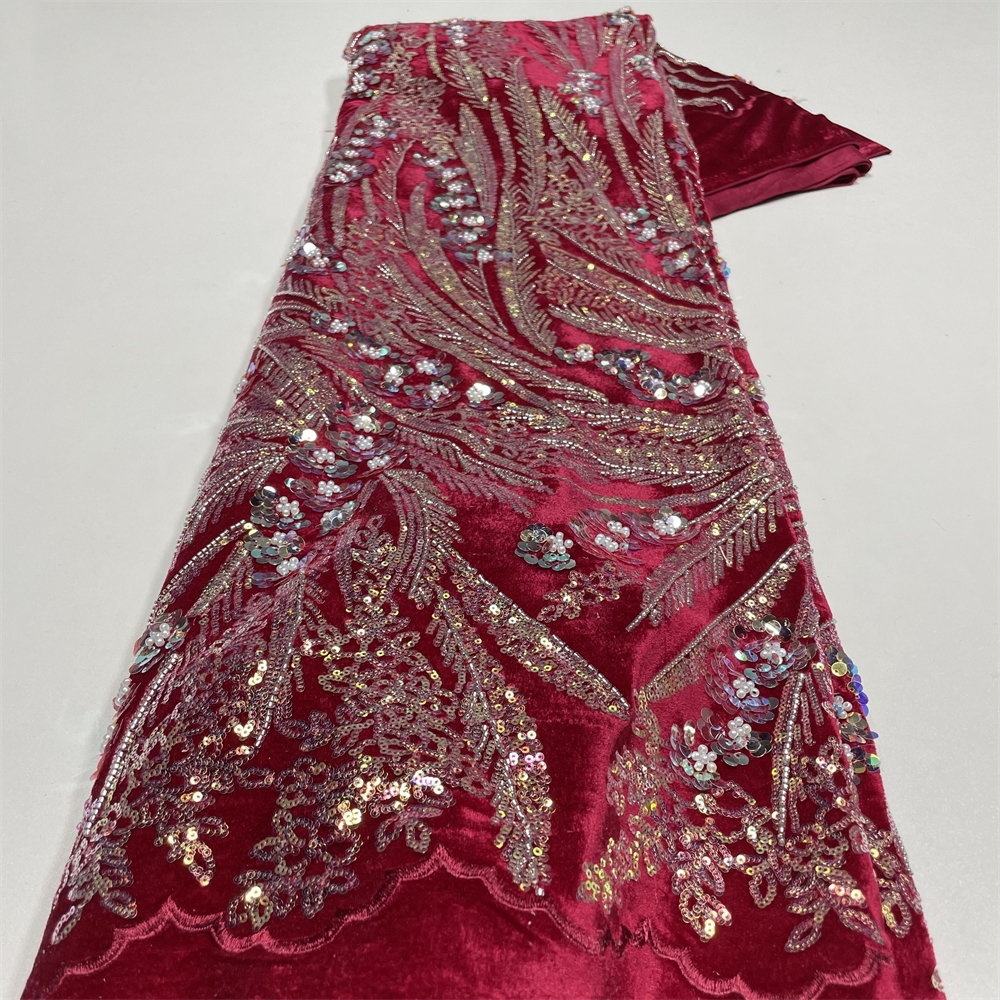 1Yards 2024 African Lace Fabri – обзор и цена Velvet Fabric Embroidery