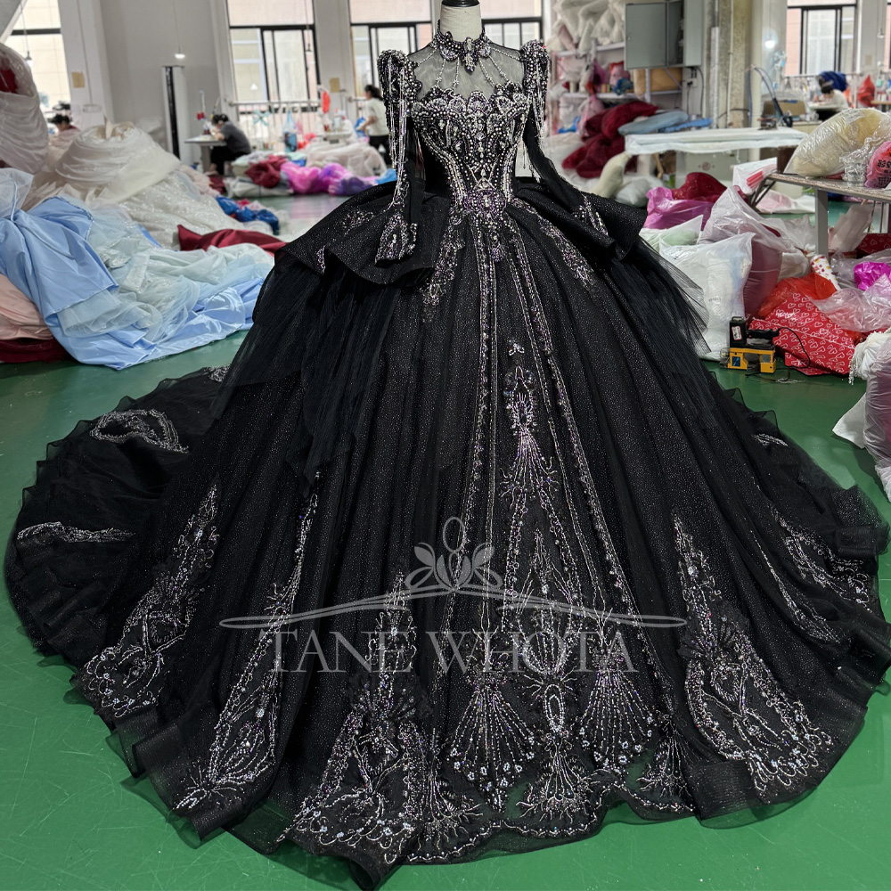 Turtle Black Customizable Long – обзор и цена Embroidery Organza