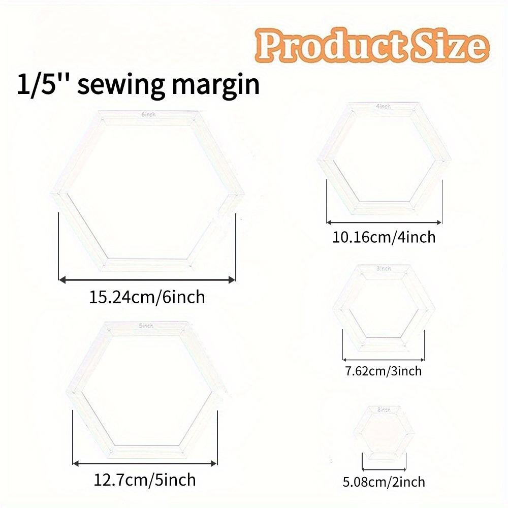 5pcs Hexagon Quilting Template – обзор и цена Embroidery Service