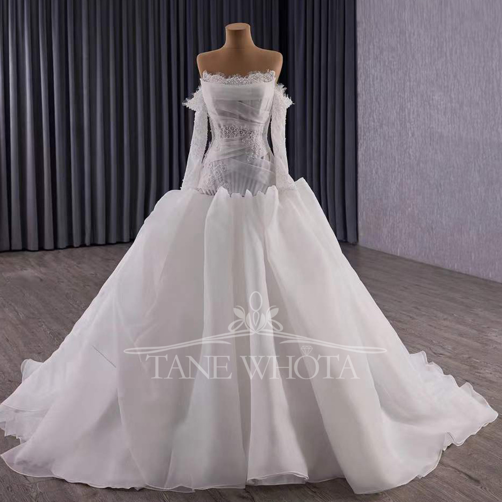 Vestidos Novias Boda Strapless – обзор и цена Embroidery Organza