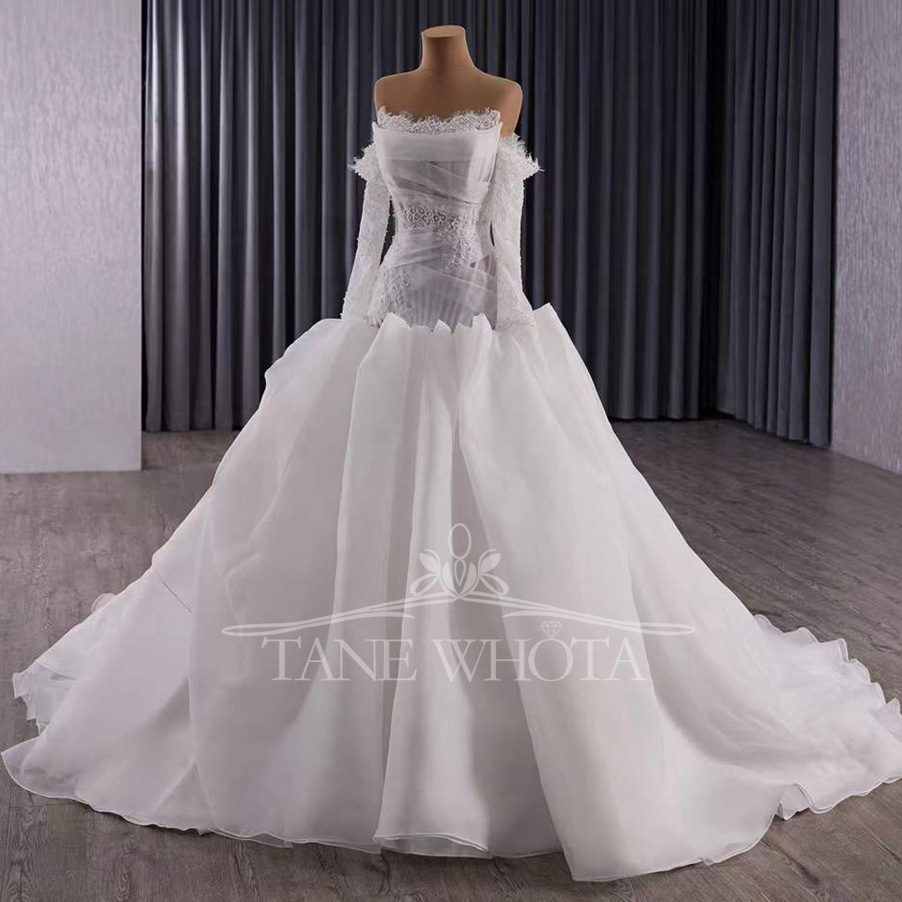 Vestidos Novias Boda Strapless – обзор и цена Embroidery Organza