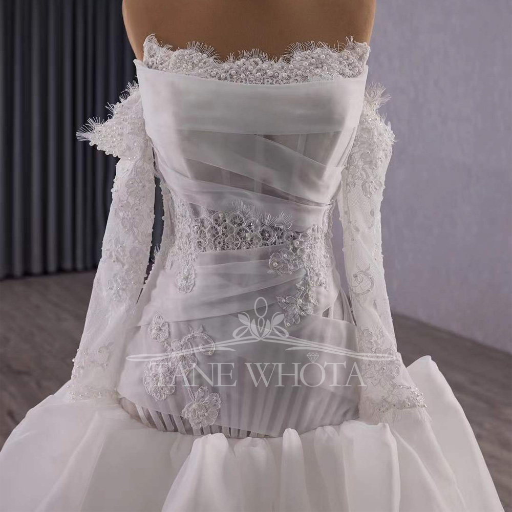 Vestidos Novias Boda Strapless – обзор и цена Embroidery Organza