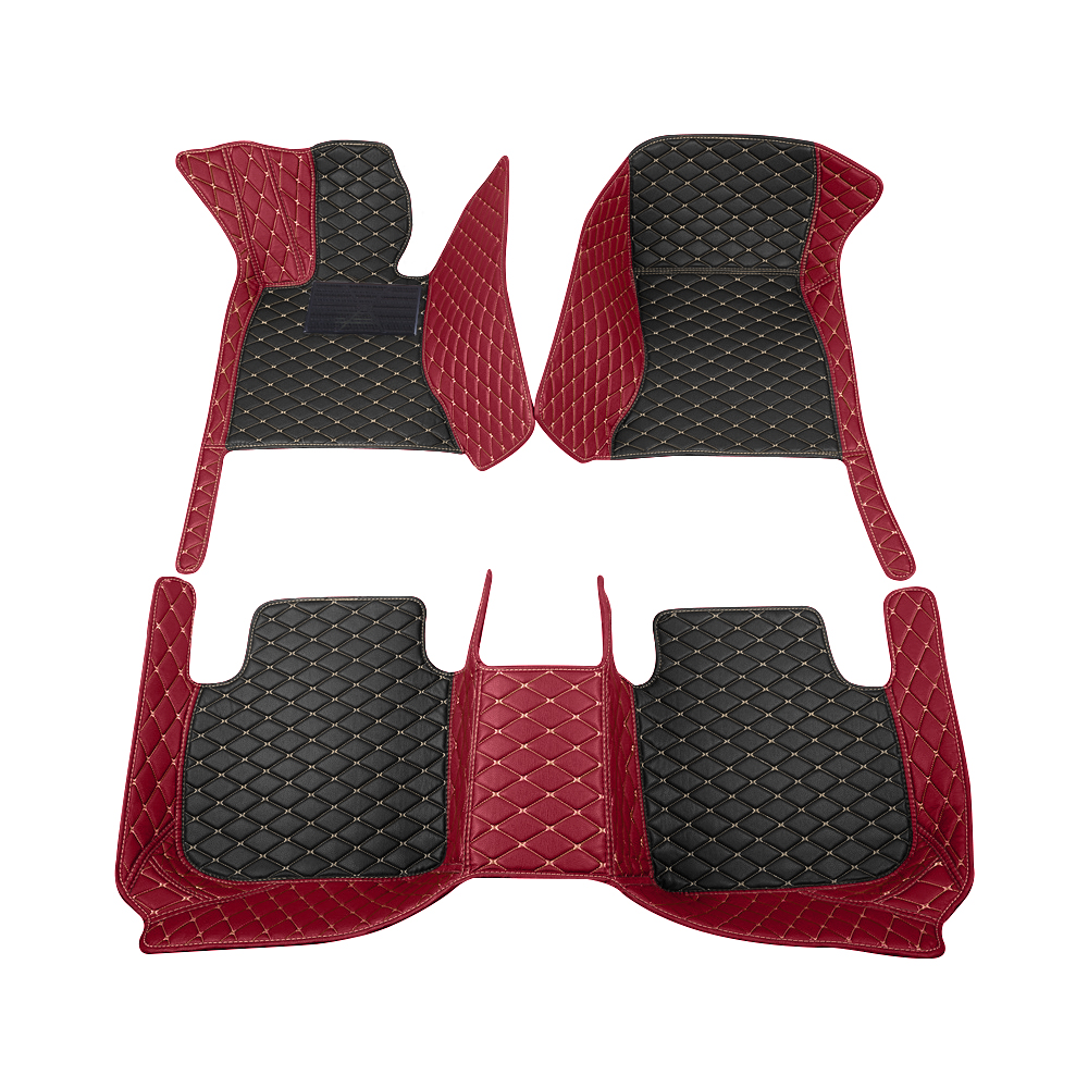 Car Floor Mats Leather Embroid – обзор и цена Embroidery Red