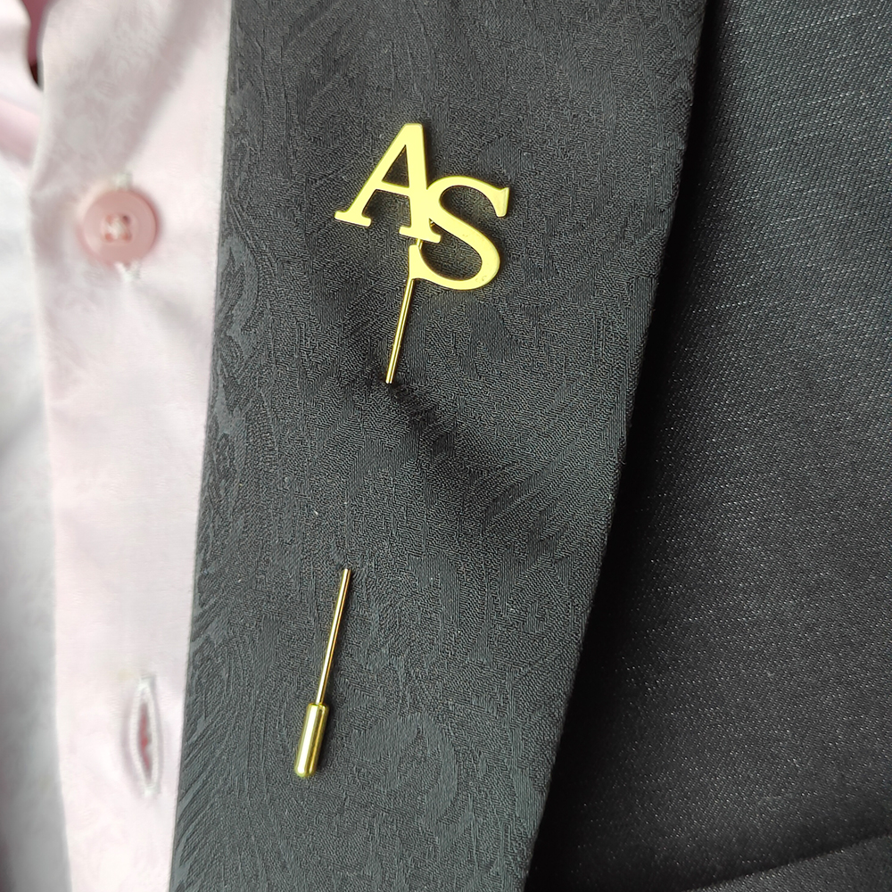 Sherman Custom  Lapel Pins Men – обзор и цена Embroidery Initials