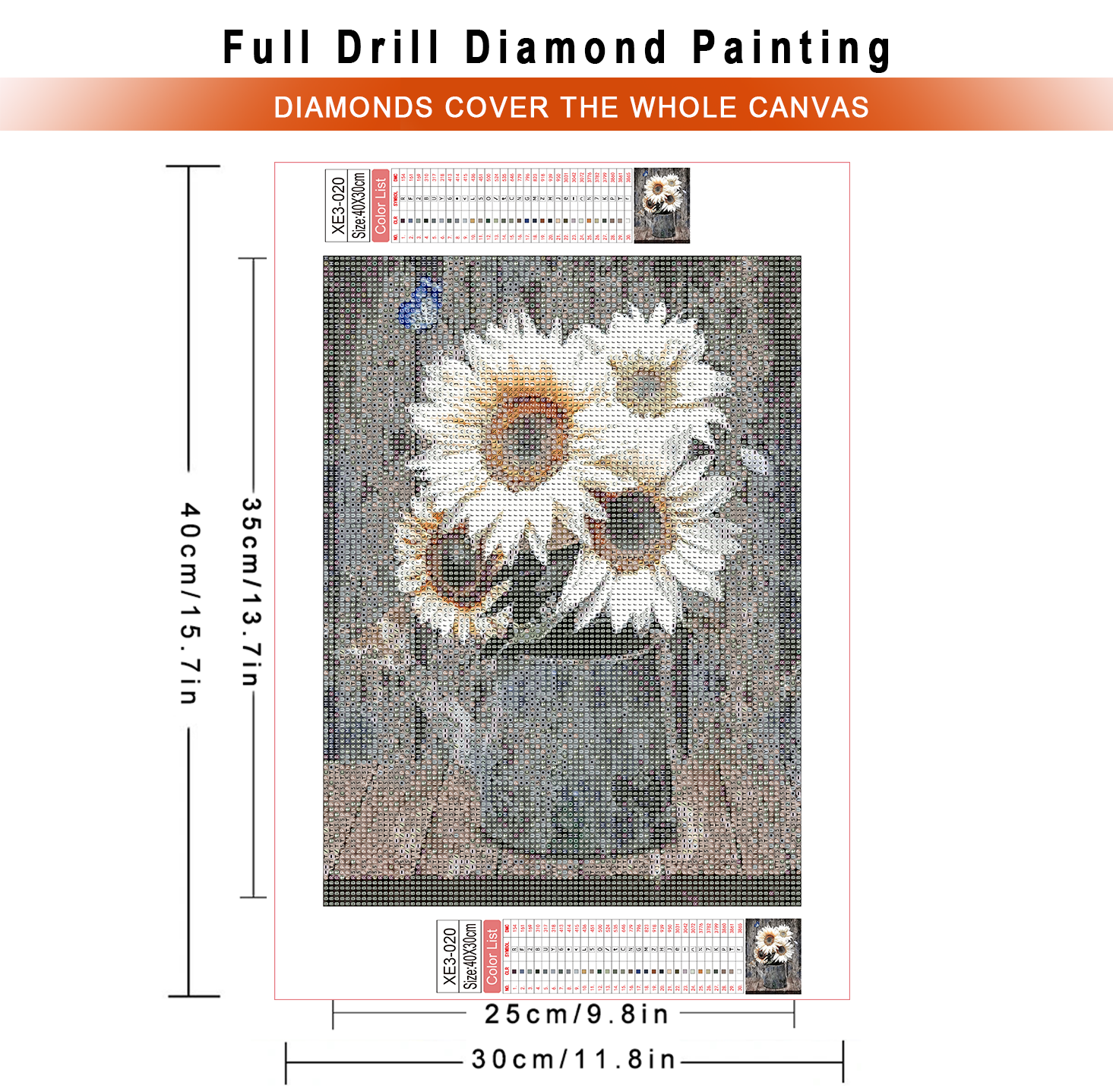 1pc frameless  Diamond Paintin – обзор и цена Embroidery Roses