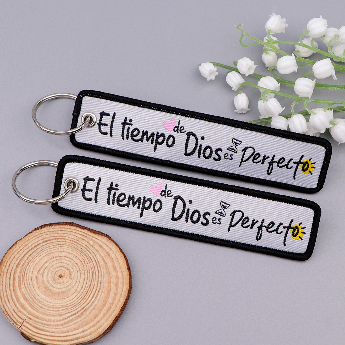 Spanish Quotes Keychain for Mo – обзор и цена Embroidery Quote