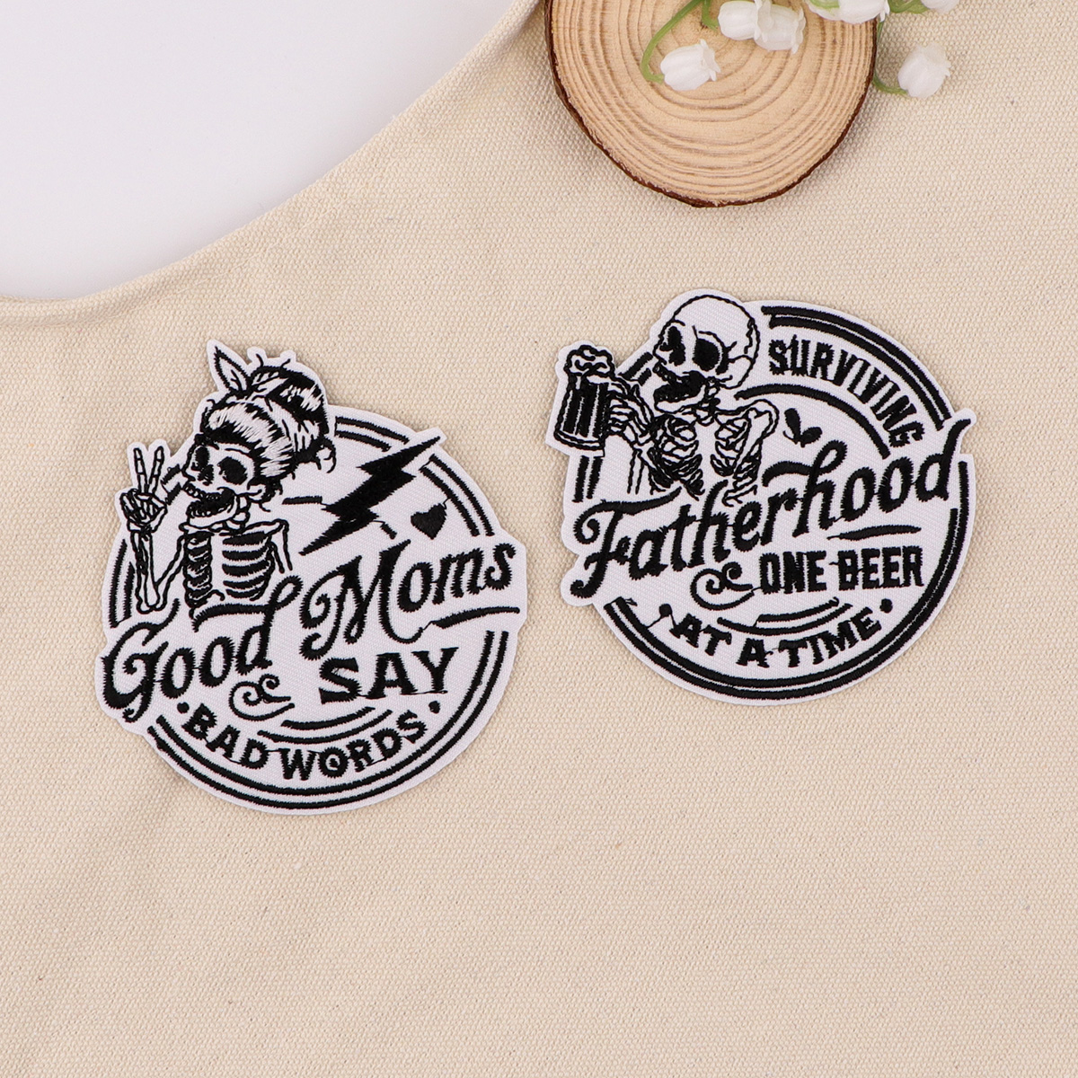 Skull Quotes Embroidery Patch  – обзор и цена Embroidery Quote