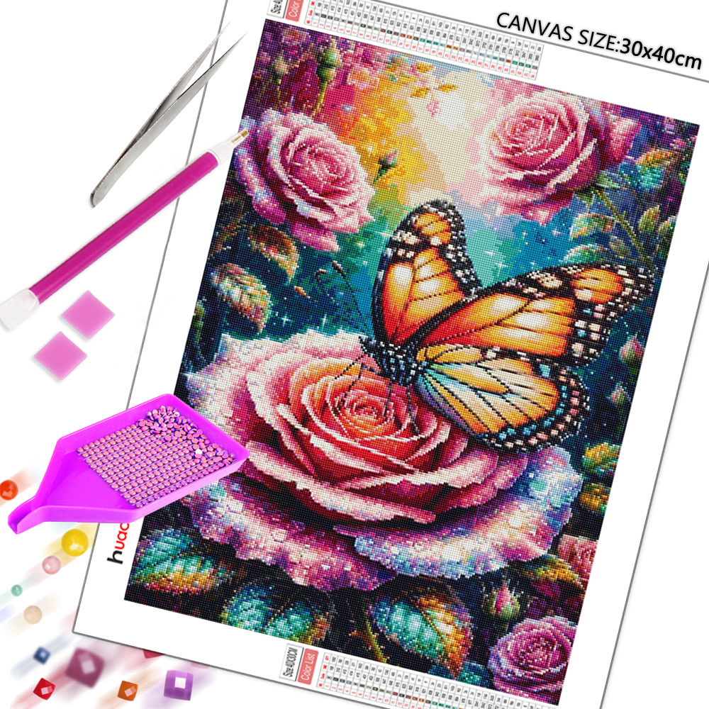 Butterfly Diamond Mosaic 5D DI – обзор и цена Embroidery Roses