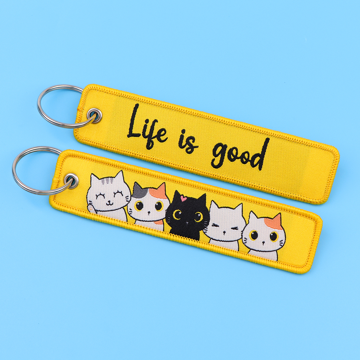 Cute Cat Embroidery Key Fobs C – обзор и цена Embroidery Quote