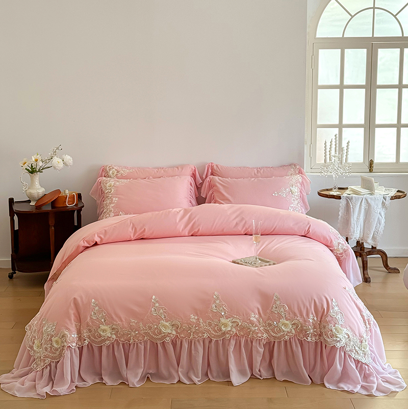 Elegant Lace Rose Embroidery B – обзор и цена Embroidery Quilt Cover