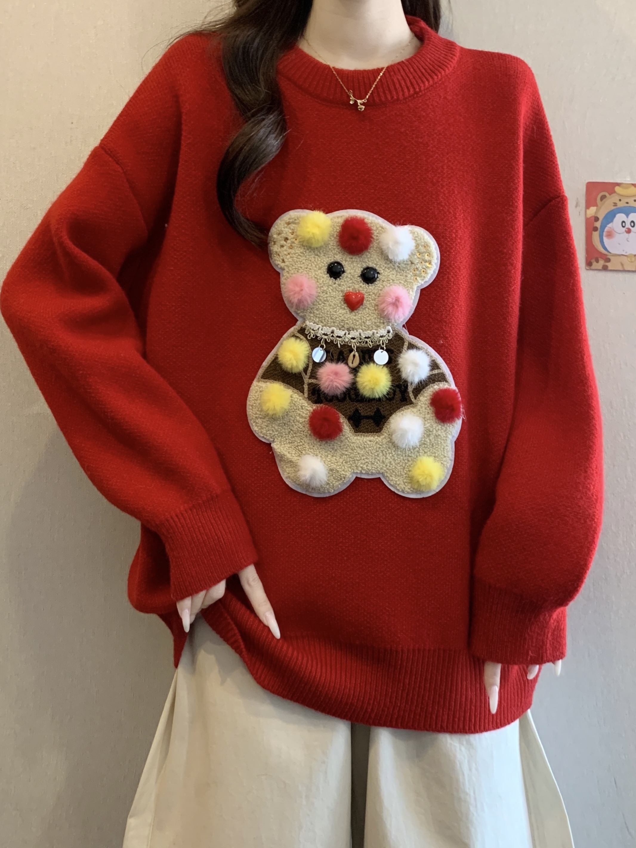 Red Christmas Bear Embroidery  – обзор и цена Embroidery Red