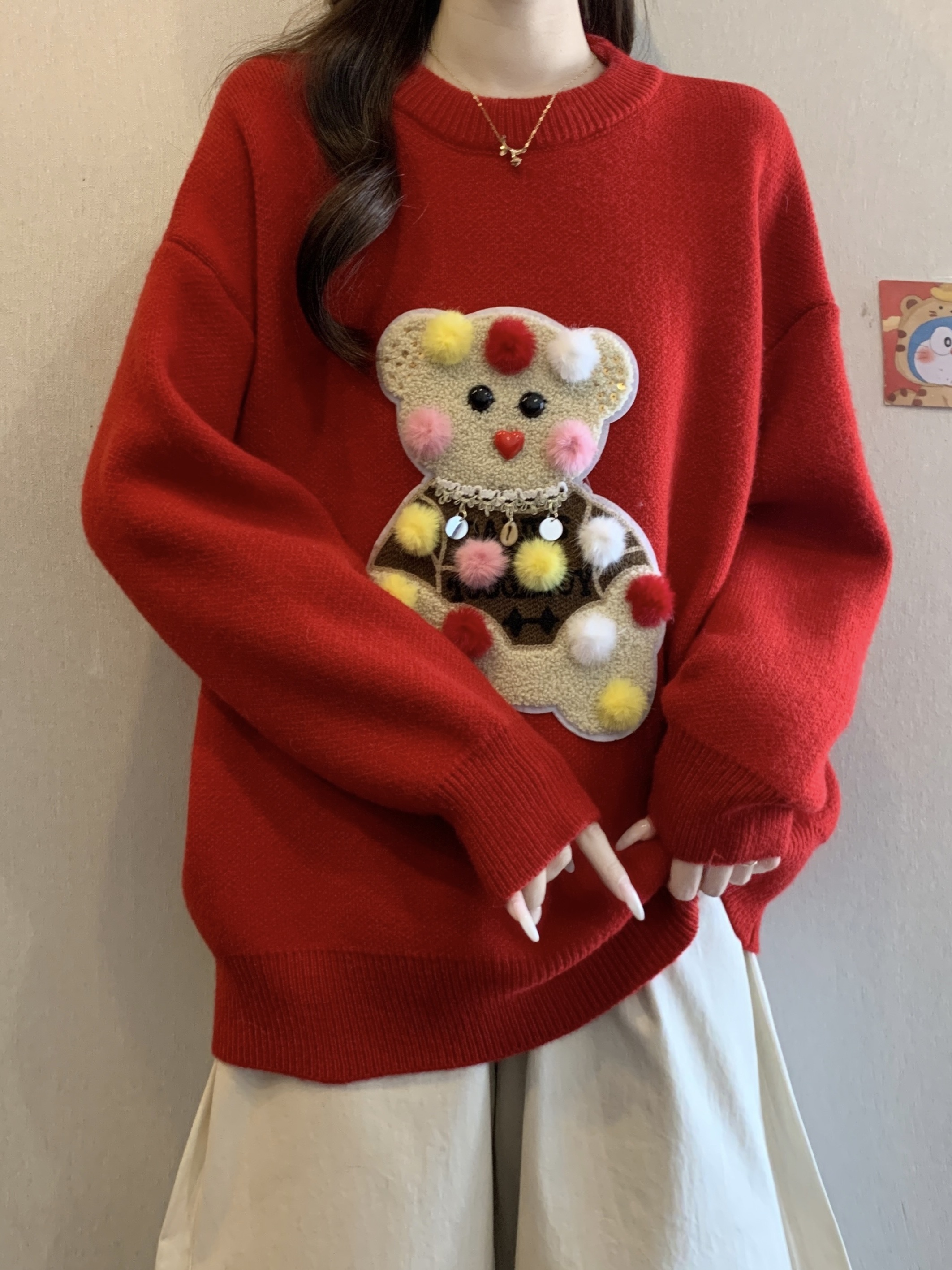 Red Christmas Bear Embroidery  – обзор и цена Embroidery Red