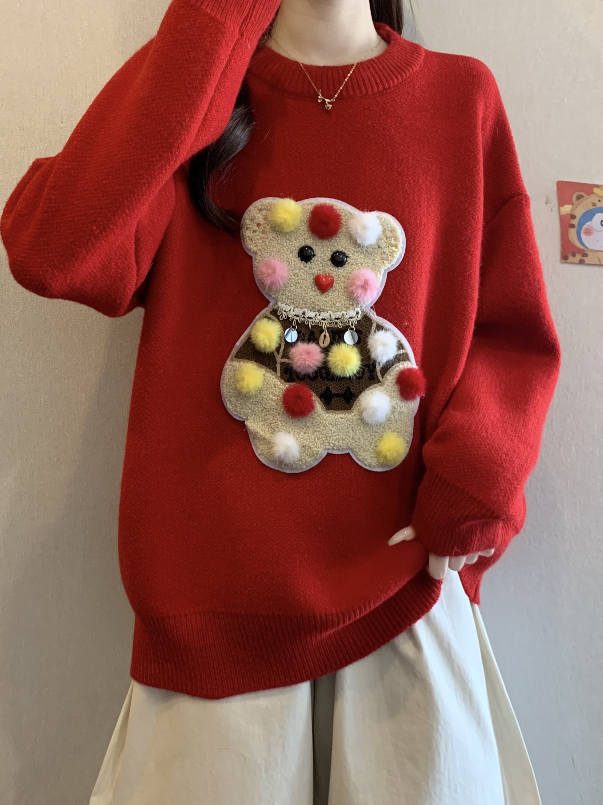 Red Christmas Bear Embroidery  – обзор и цена Embroidery Red