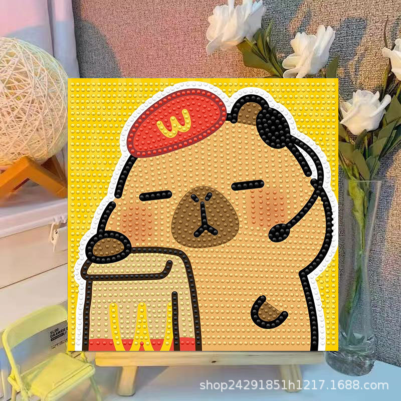Cartoon Capibala Crystal Diamo – обзор и цена Embroidery Service