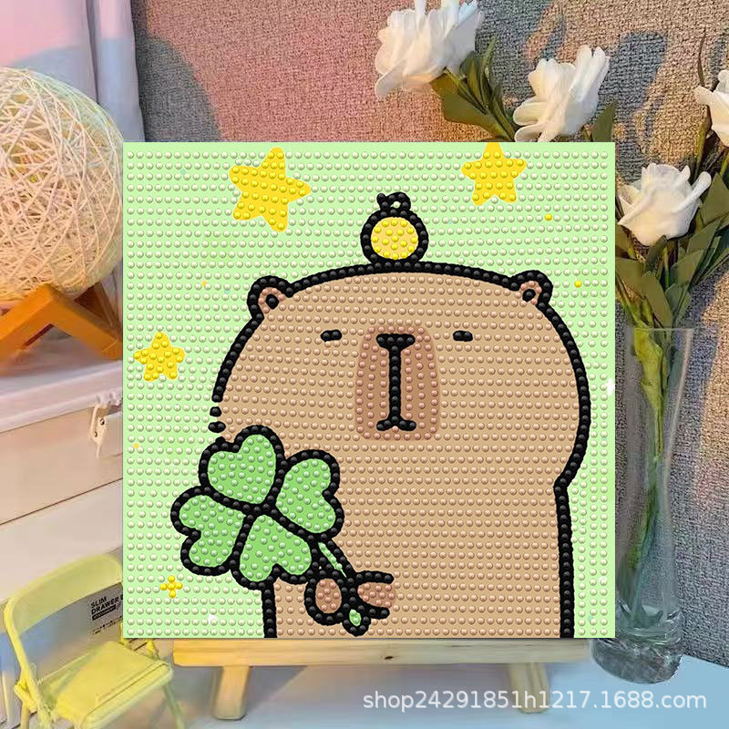 Cartoon Capibala Crystal Diamo – обзор и цена Embroidery Service
