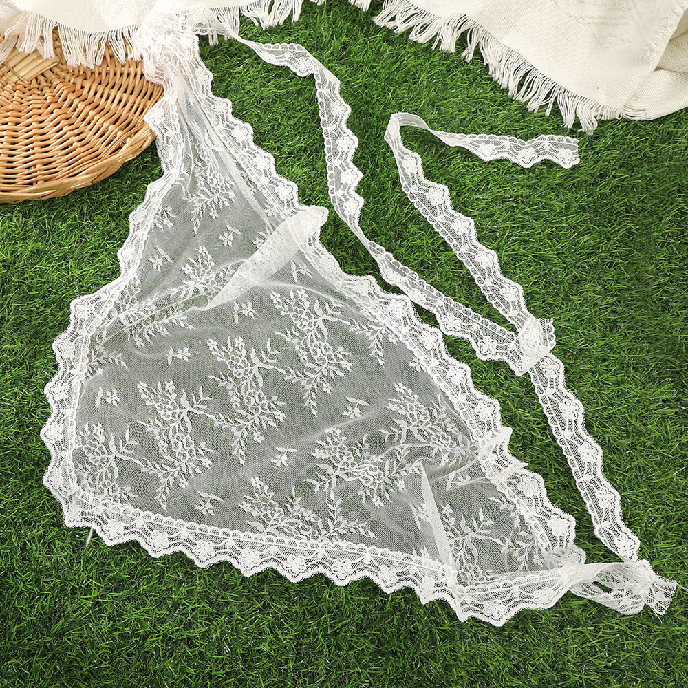 Triangle White Bandana Hair Sc – обзор и цена Embroidery Pashmina