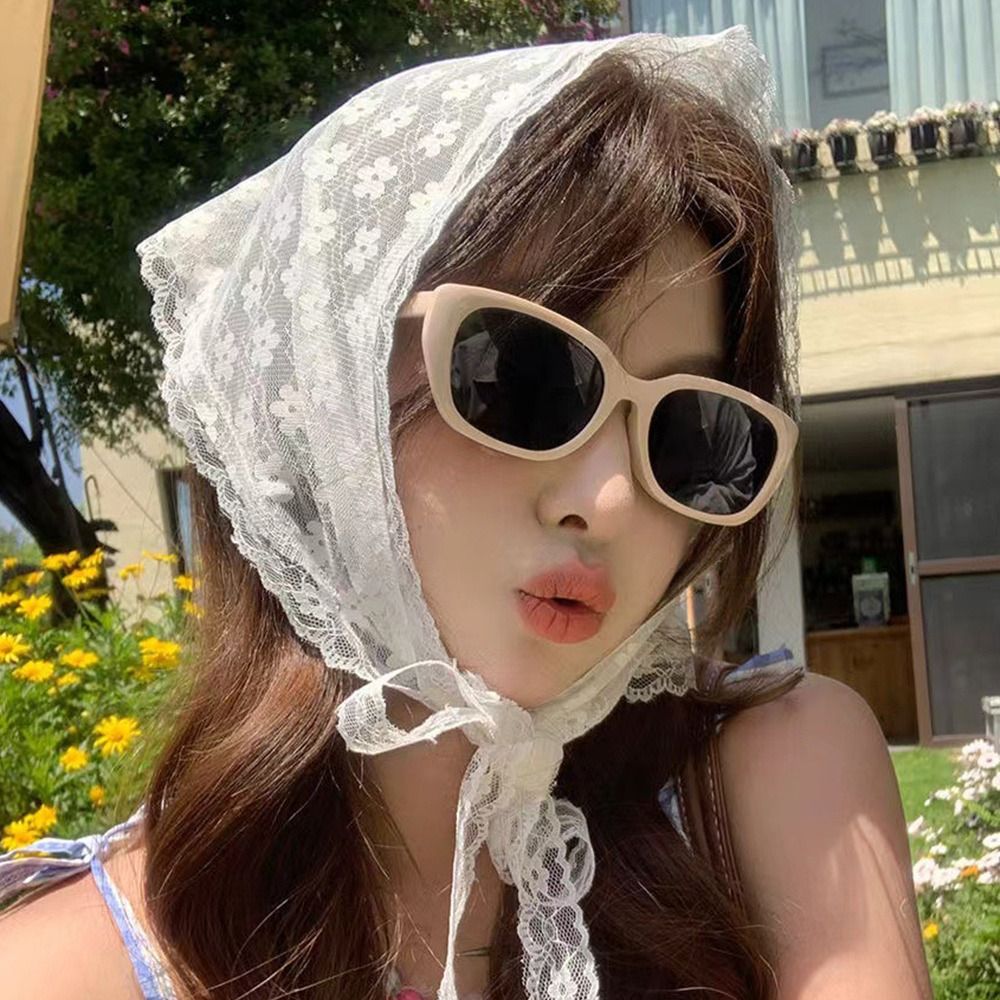 Embroidered Lace Triangle Head – обзор и цена Embroidery Pashmina