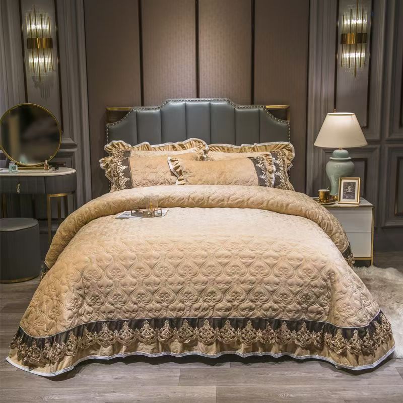 Luxury European Crystal Velvet – обзор и цена Embroidery Quilt Cover