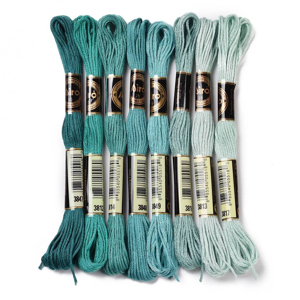 1Set 8 Skeins 0.5mm 6-Ply Poly – обзор и цена Embroidery Floss