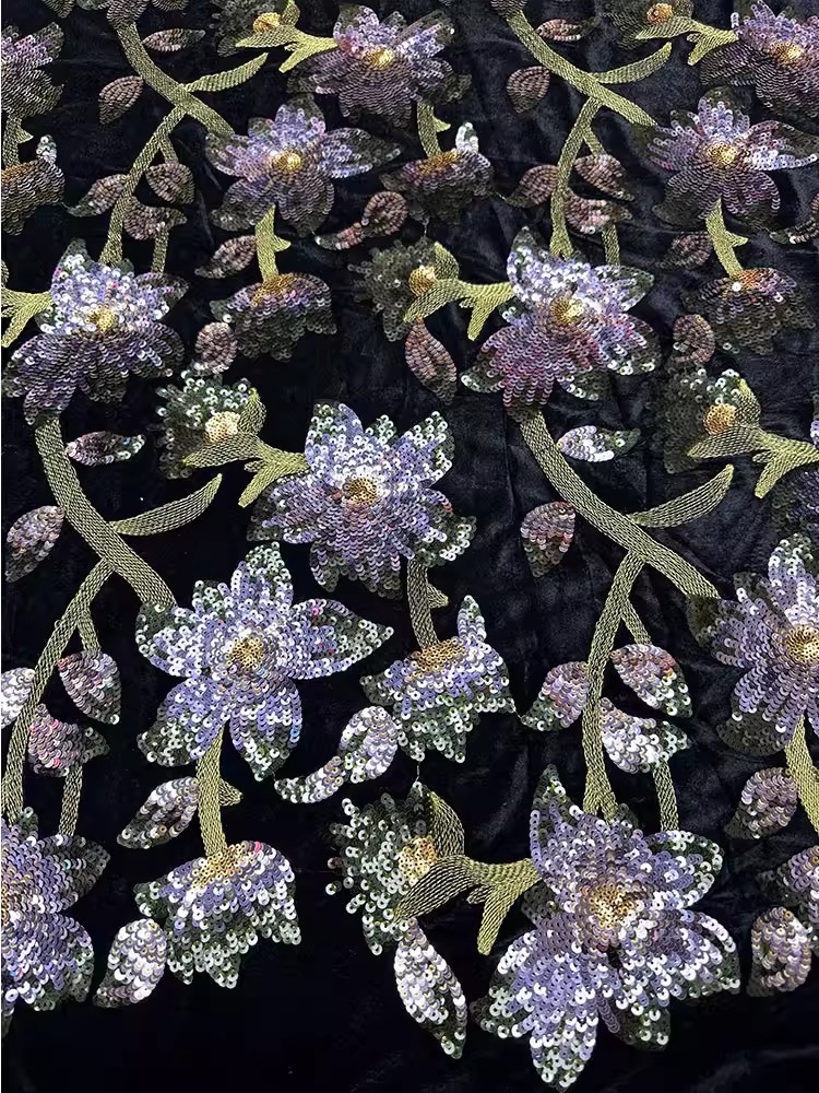 1yard Retro velvet tela Handcr – обзор и цена Velvet Fabric Embroidery