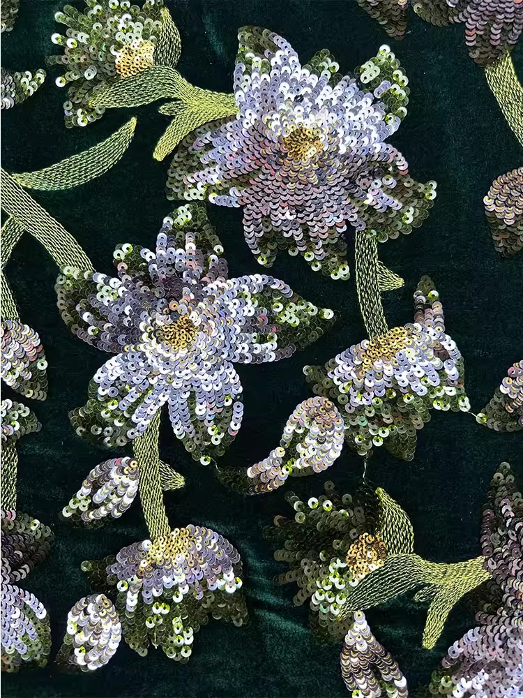 1yard Retro velvet tela Handcr – обзор и цена Velvet Fabric Embroidery