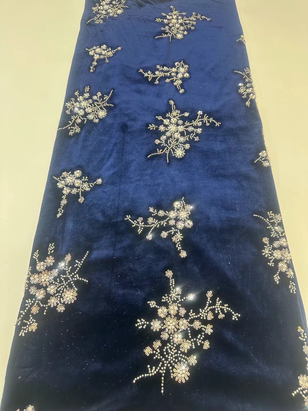 African Handmade Beads Velvet  – обзор и цена Velvet Fabric Embroidery