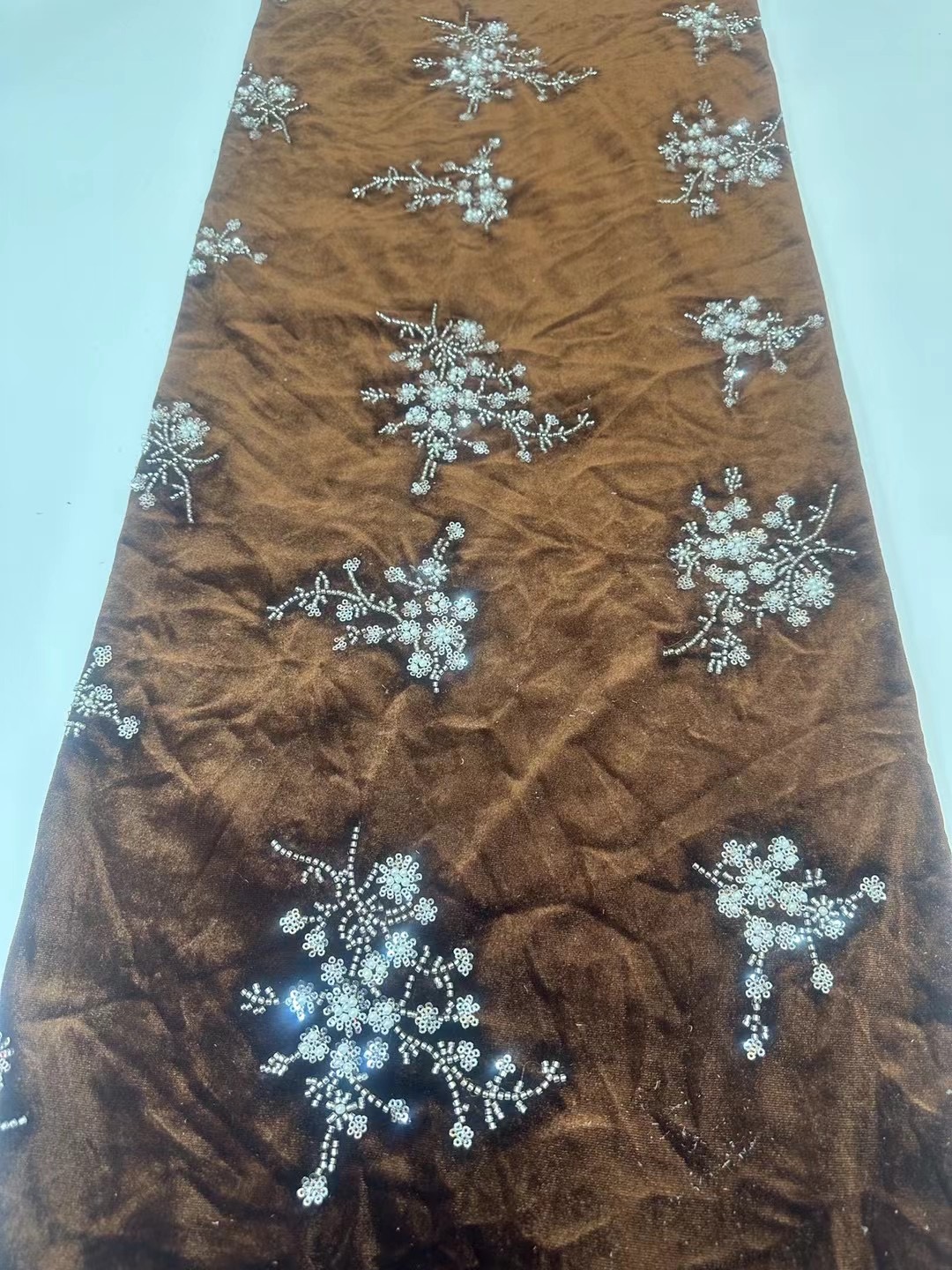 African Handmade Beads Velvet  – обзор и цена Velvet Fabric Embroidery